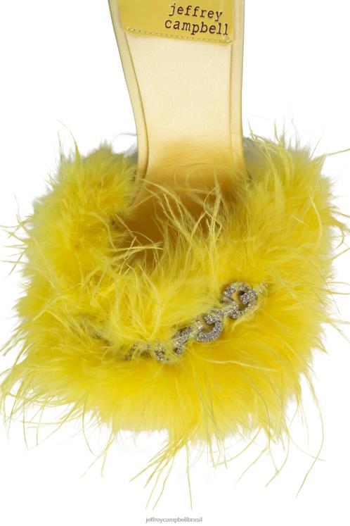 Jeffrey Campbell mulheres B0VBD1515 prata amarela sandália de salto alto dodie