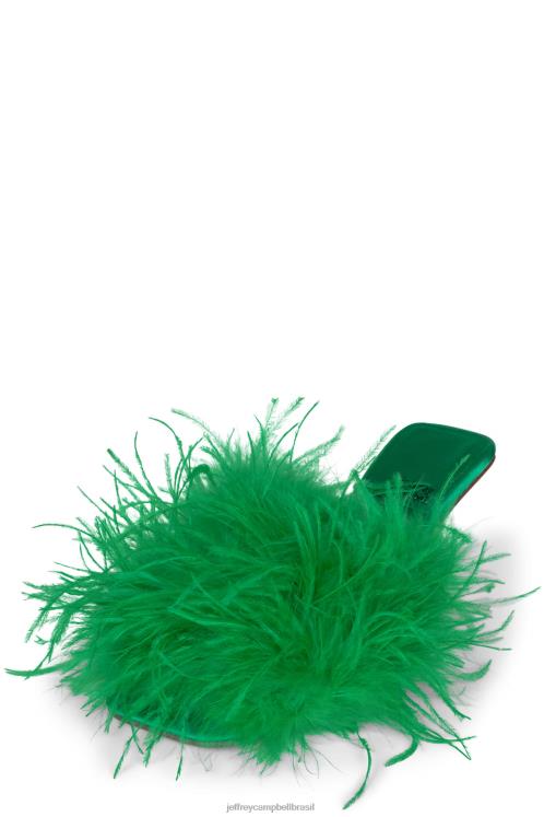 Jeffrey Campbell mulheres B0VBD1522 verde claro sandália de salto alto motorista
