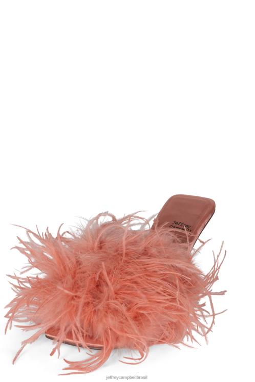 Jeffrey Campbell mulheres B0VBD1523 pêssego sandália de salto alto motorista