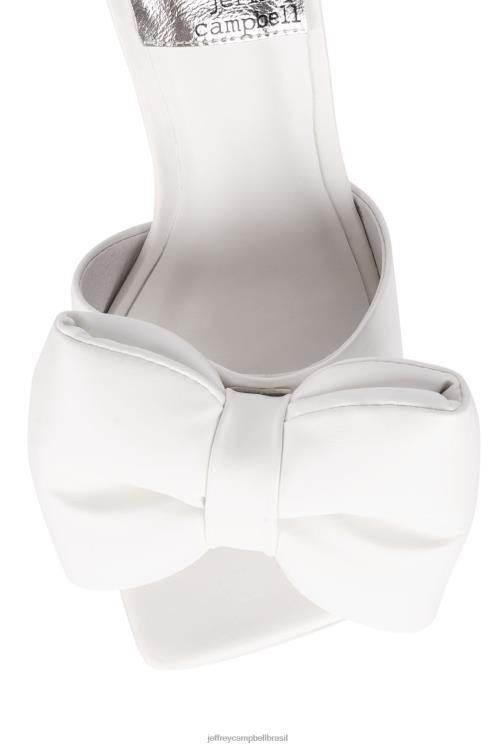 Jeffrey Campbell mulheres B0VBD1534 branco sandália de salto alto Curve-se