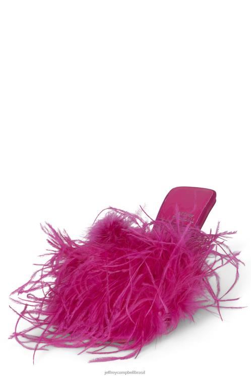 Jeffrey Campbell mulheres B0VBD1540 fúcsia brilhante sandália de salto alto motorista