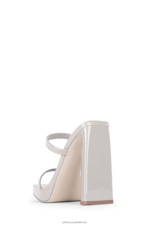 Jeffrey Campbell mulheres B0VBD1555 patente cinza sandália de salto alto vigarista