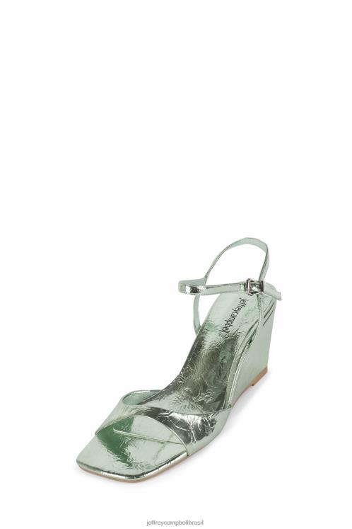Jeffrey Campbell mulheres B0VBD1564 menta metálica sandália de salto alto entrada