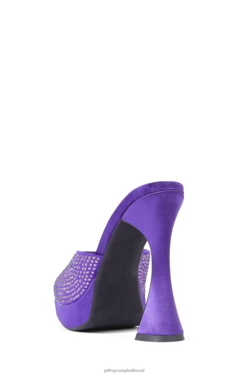 Jeffrey Campbell mulheres B0VBD1567 roxo cetim roxo sandália de salto alto hollywoodj