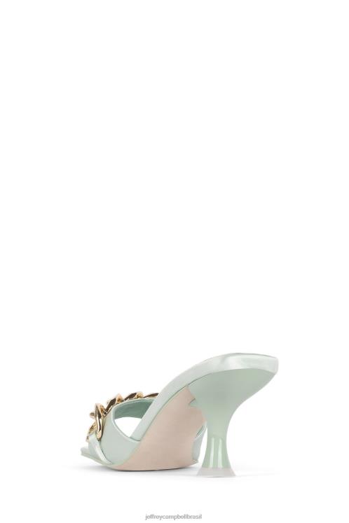 Jeffrey Campbell mulheres B0VBD1573 menta cetim ouro sandália de salto alto sr-grande-ch