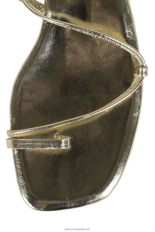 Jeffrey Campbell mulheres B0VBD1598 ouro sandália de salto alto ágata-2