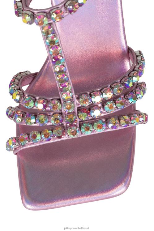 Jeffrey Campbell mulheres B0VBD1603 rosa iridescente sandália de salto alto jwl-t