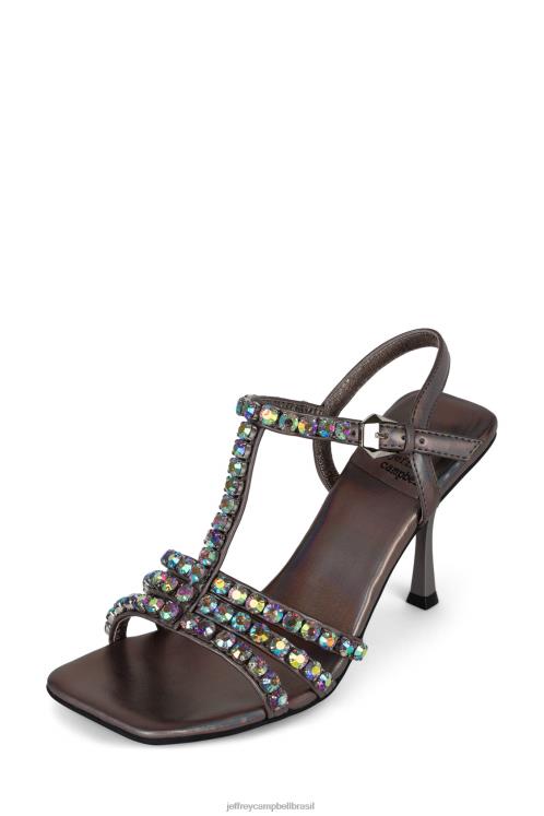 Jeffrey Campbell mulheres B0VBD1605 estanho iridescente sandália de salto alto jwl-t