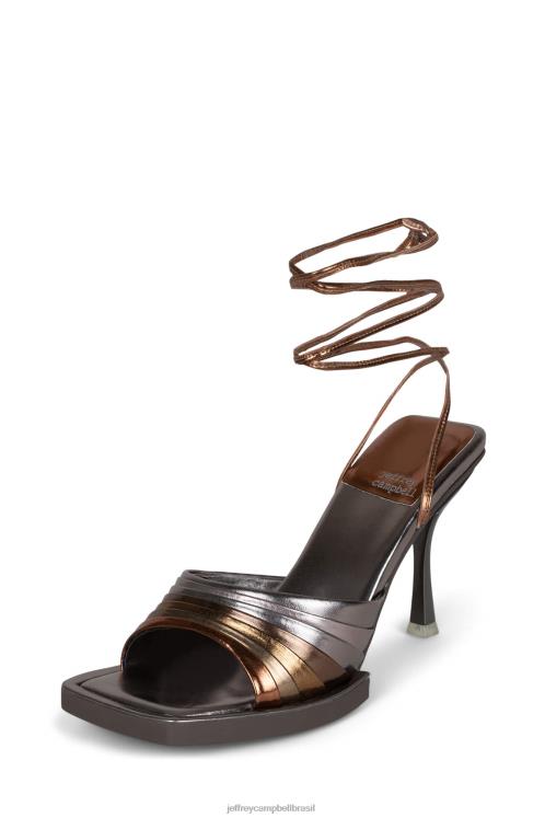 Jeffrey Campbell mulheres B0VBD1608 neutro com multi sandália de salto alto carregou