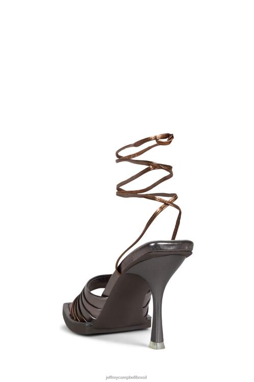 Jeffrey Campbell mulheres B0VBD1608 neutro com multi sandália de salto alto carregou