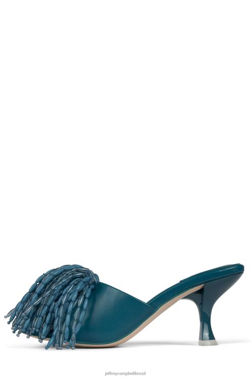 Jeffrey Campbell mulheres B0VBD1611 azul sandália de salto alto senhor-grande-pom