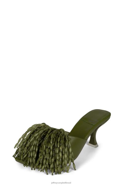 Jeffrey Campbell mulheres B0VBD1612 Oliva sandália de salto alto senhor-grande-pom