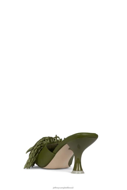 Jeffrey Campbell mulheres B0VBD1612 Oliva sandália de salto alto senhor-grande-pom