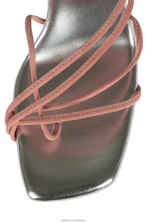 Jeffrey Campbell mulheres B0VBD1614 camurça rosa prata sandália de salto alto bijouxx-2