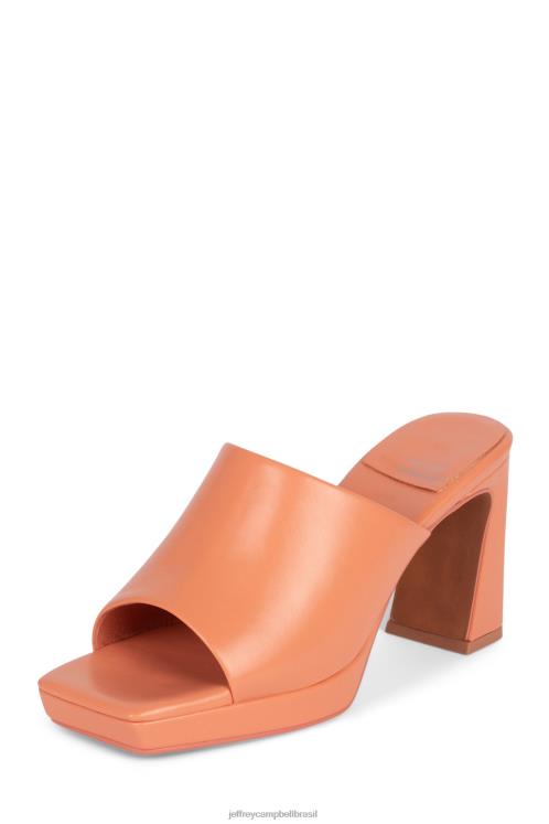 Jeffrey Campbell mulheres B0VBD1618 pêssego sandália de salto alto caviar