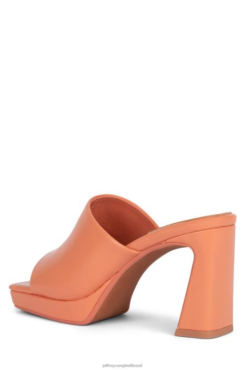 Jeffrey Campbell mulheres B0VBD1618 pêssego sandália de salto alto caviar