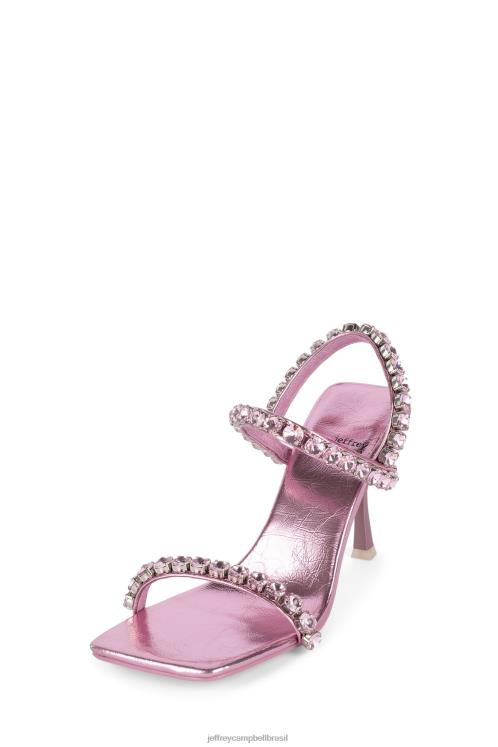 Jeffrey Campbell mulheres B0VBD1625 rosa metálico rosa sandália de salto alto santos