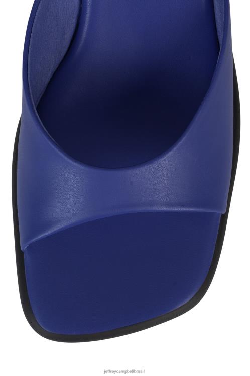 Jeffrey Campbell mulheres B0VBD32 azul sandália de salto alto cair sobre