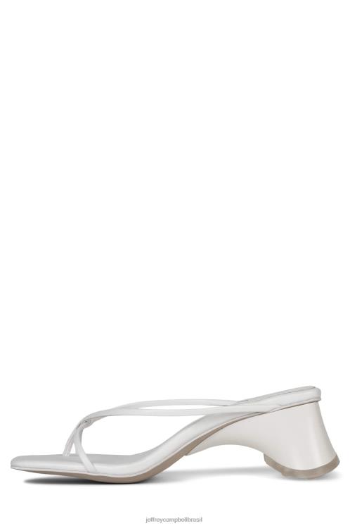Jeffrey Campbell mulheres B0VBD72 branco sandália de salto alto começar