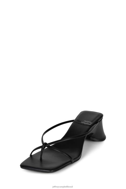 Jeffrey Campbell mulheres B0VBD73 preto sandália de salto alto começar