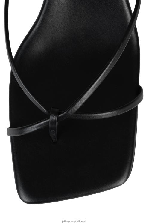 Jeffrey Campbell mulheres B0VBD73 preto sandália de salto alto começar