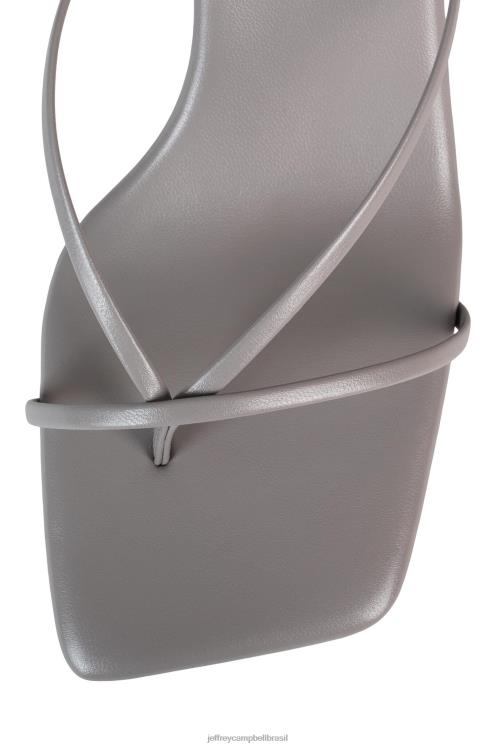 Jeffrey Campbell mulheres B0VBD79 cinza sandália de salto alto fluxo