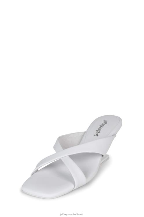 Jeffrey Campbell mulheres B0VBD85 Branco Branco sandália de salto alto à vontade