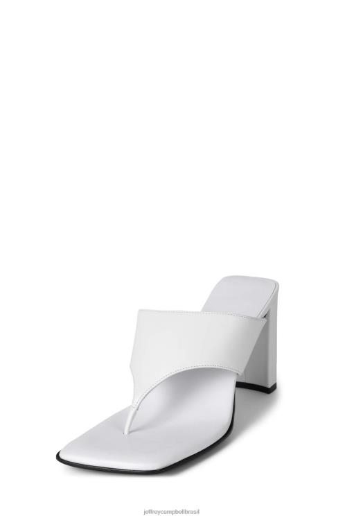 Jeffrey Campbell mulheres B0VBD91 branco sandália de salto alto aquecimento