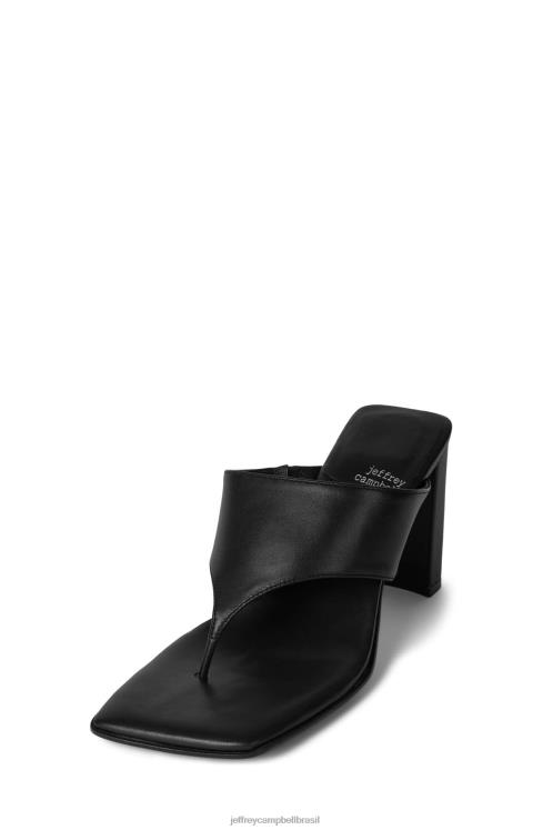 Jeffrey Campbell mulheres B0VBD92 preto sandália de salto alto aquecimento