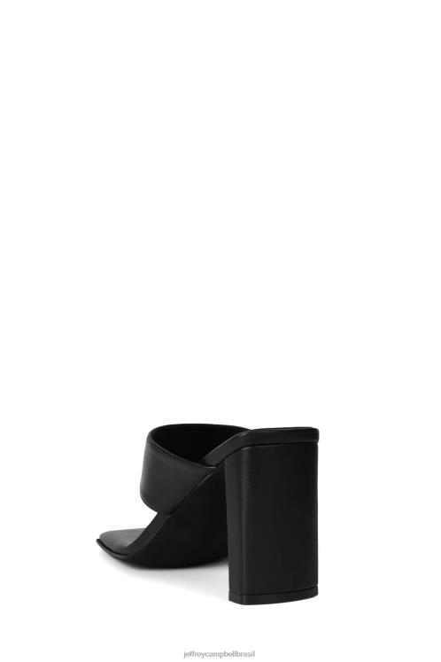 Jeffrey Campbell mulheres B0VBD92 preto sandália de salto alto aquecimento