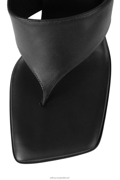Jeffrey Campbell mulheres B0VBD92 preto sandália de salto alto aquecimento